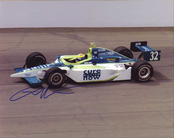 Tony Renna 2003 Indianapolis 500 autograph photo